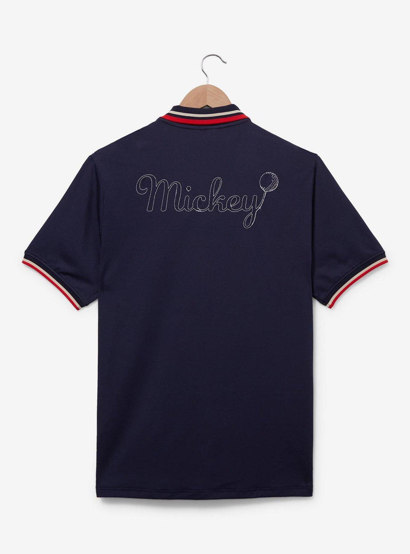 Disney Mickey Mouse Initial Collegiate Golf Polo &mdash; BoxLunch Exclusive, NAVY, alternate