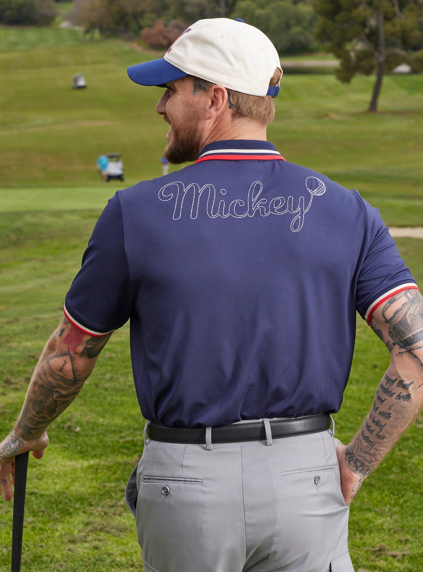 Disney Mickey Mouse Initial Collegiate Golf Polo &mdash; BoxLunch Exclusive, NAVY, alternate