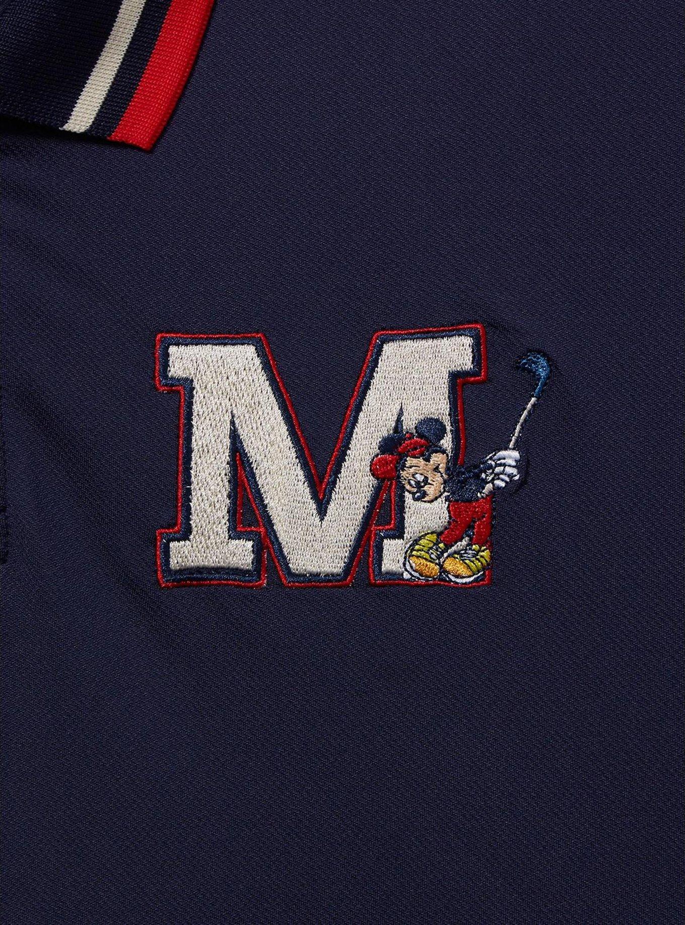 Disney Mickey Mouse Initial Collegiate Golf Polo — BoxLunch Exclusive, NAVY, alternate