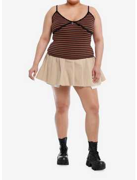 Social Collision® Skull Charm Striped Girls Cami Plus Size, , hi-res