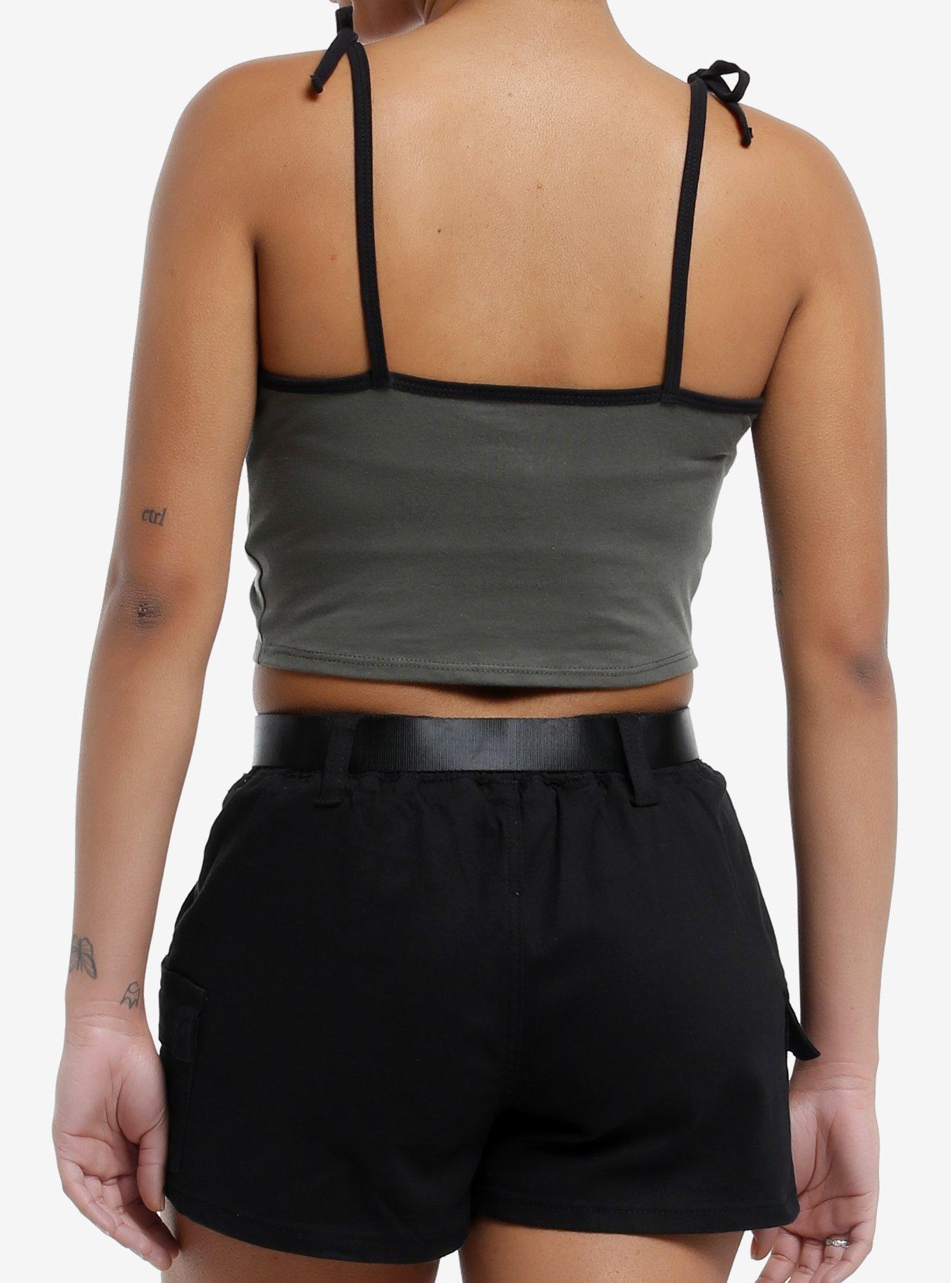 Skull Wing Girls Crop Cami, , alternate