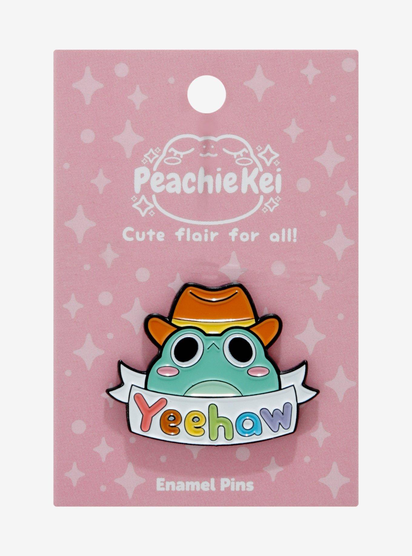 Yeehaw Frog Enamel Pin By Peachie Kei, , alternate