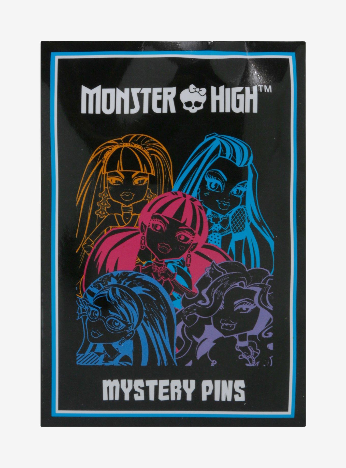 Monster High Character Crest Blind Box Enamel Pin, , alternate