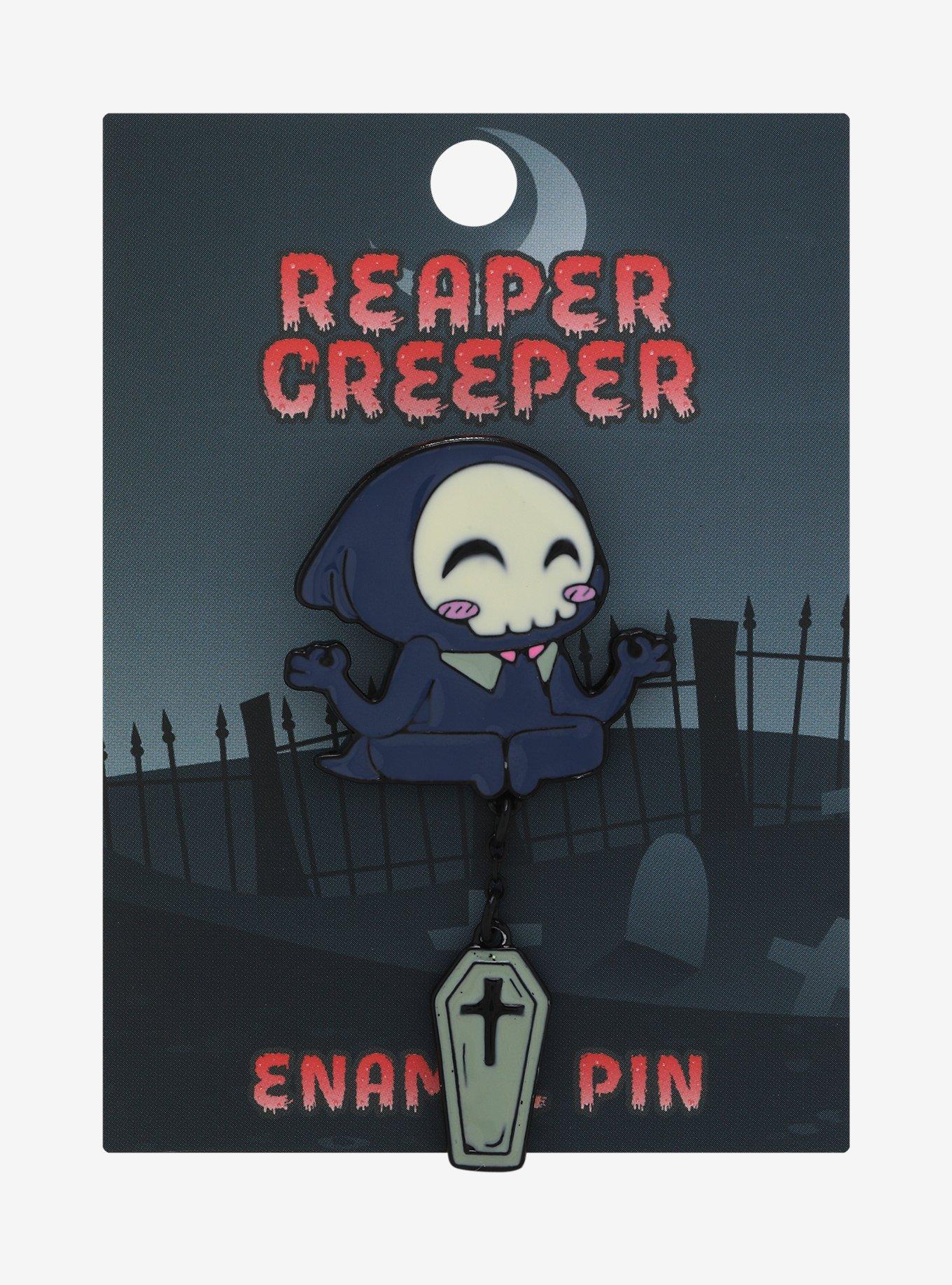 Grim Reaper Chibi Coffin Enamel Pin