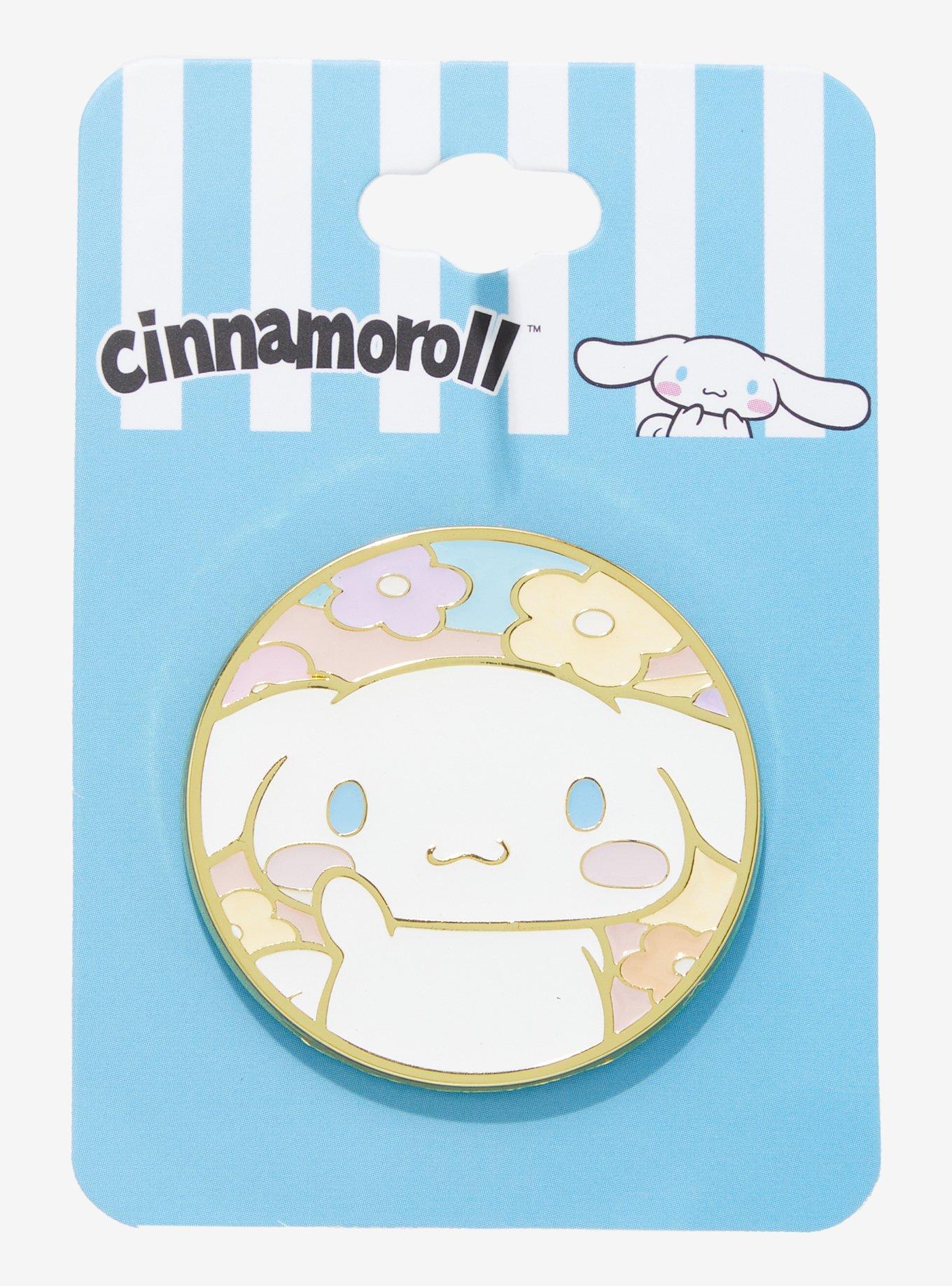 Cinnamoroll Floral Enamel Pin, , hi-res