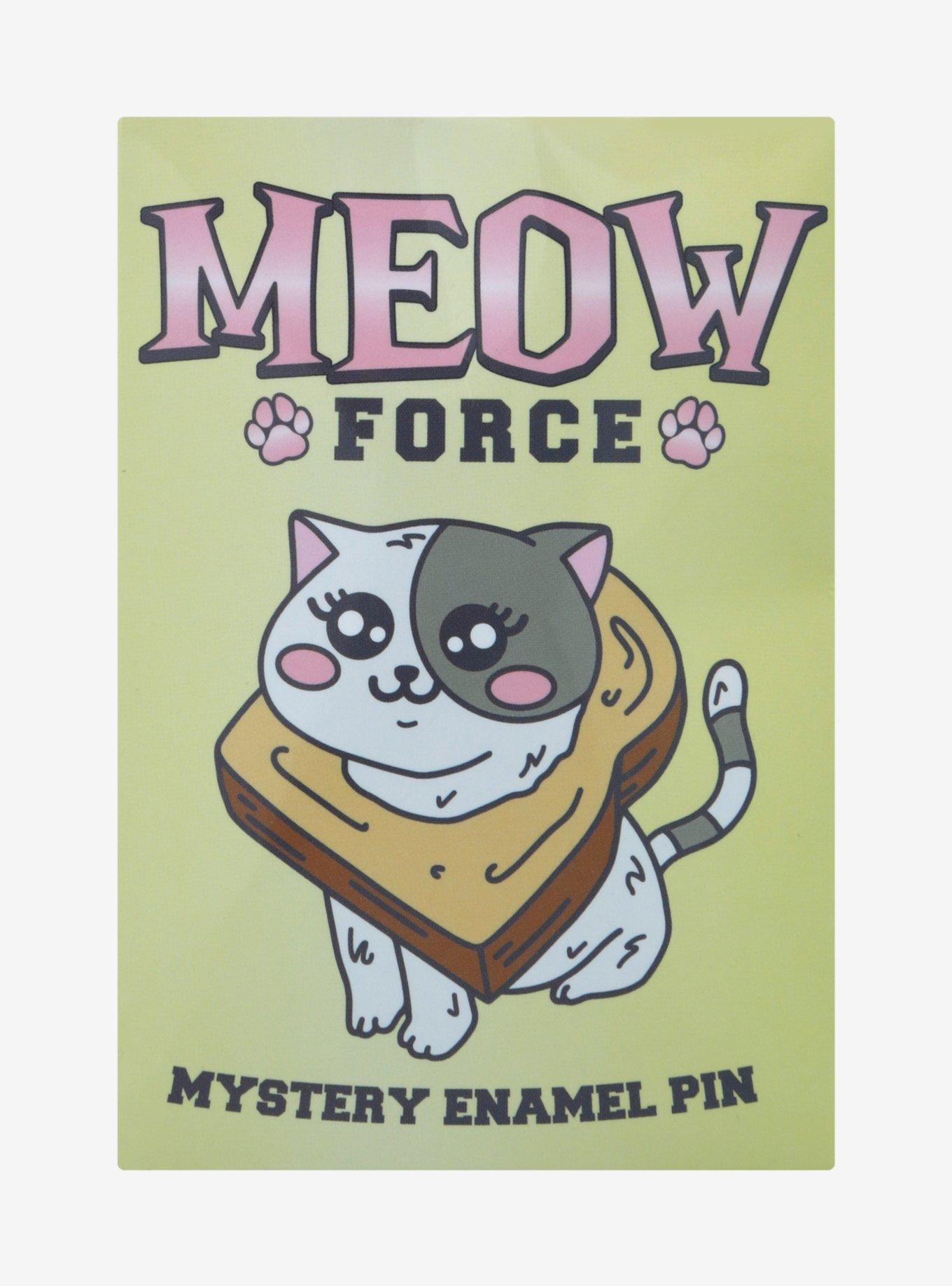 Cat Meow Force Meme Blind Bag Enamel Pins, , hi-res