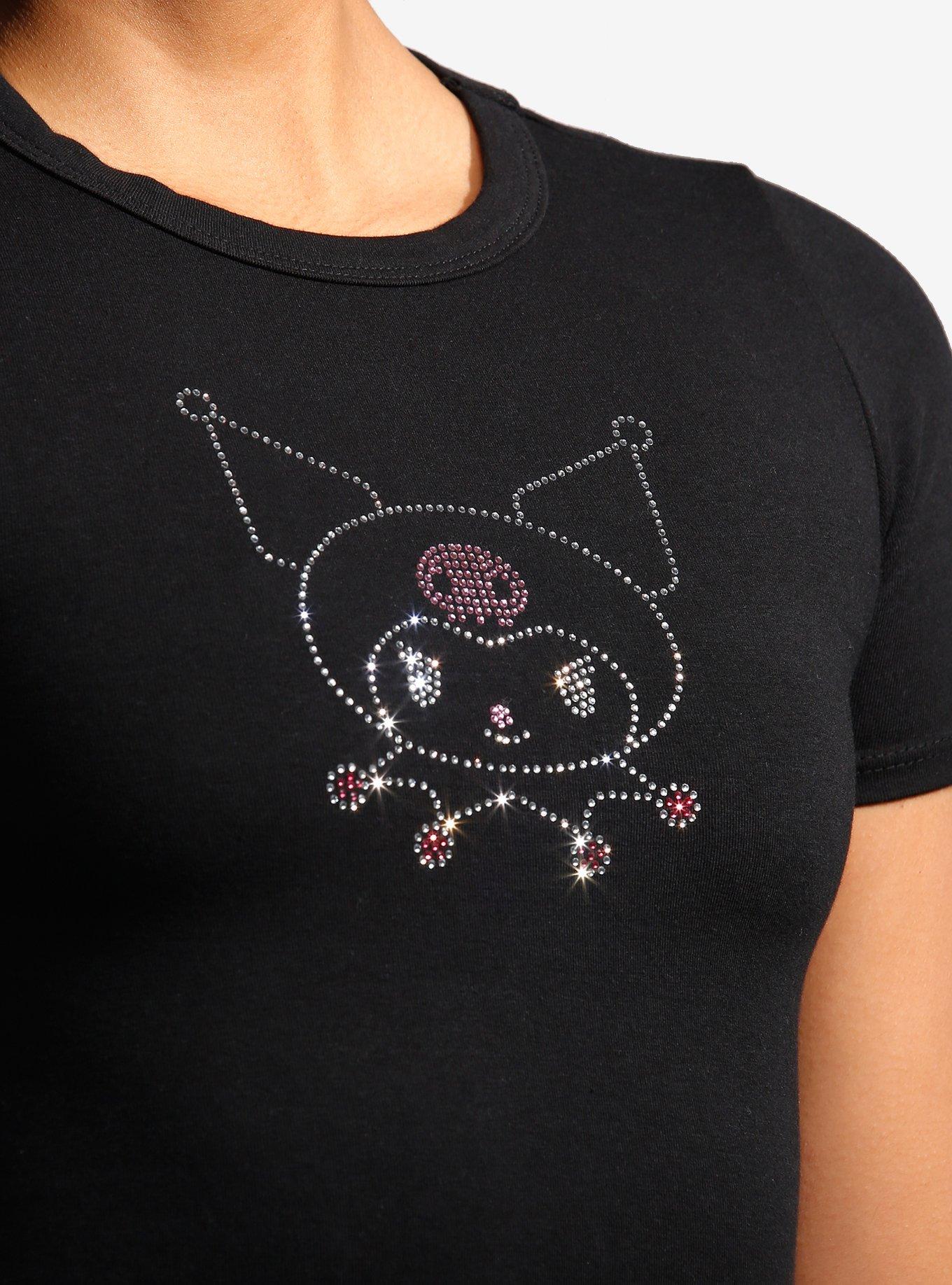 Kuromi Rhinestone Girls Baby T-Shirt, MULTI, alternate