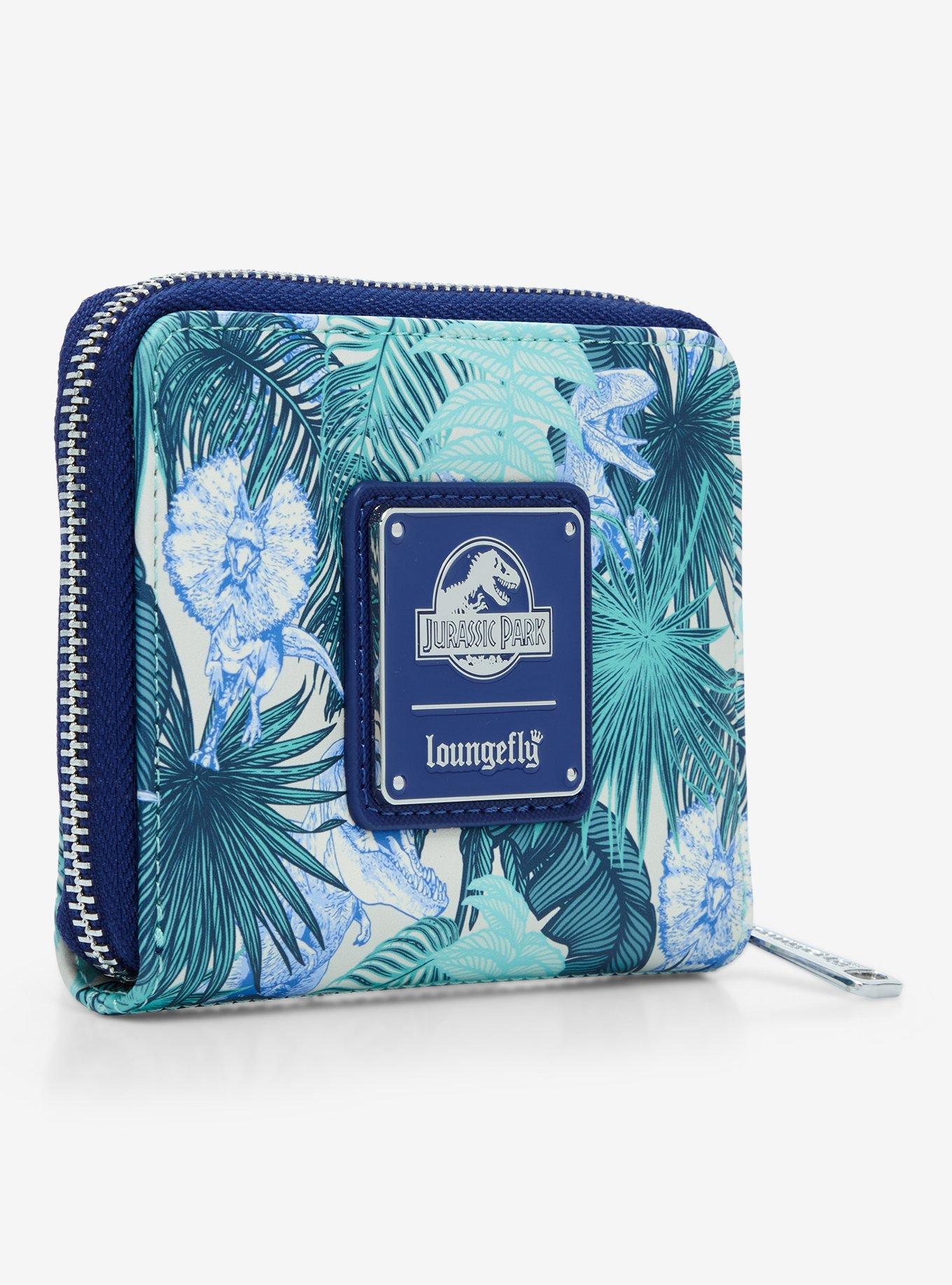 Loungefly Jurassic Park Palm Frond Zip Wallet, , hi-res