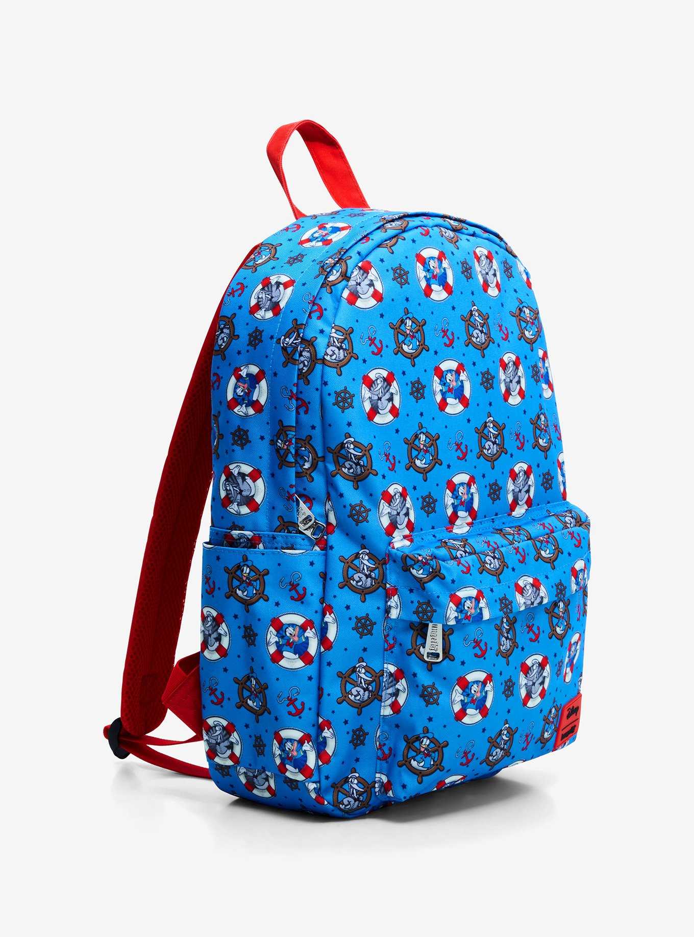 Loungefly Disney Donald Duck 90th Anniversary Allover Print Backpack, , hi-res