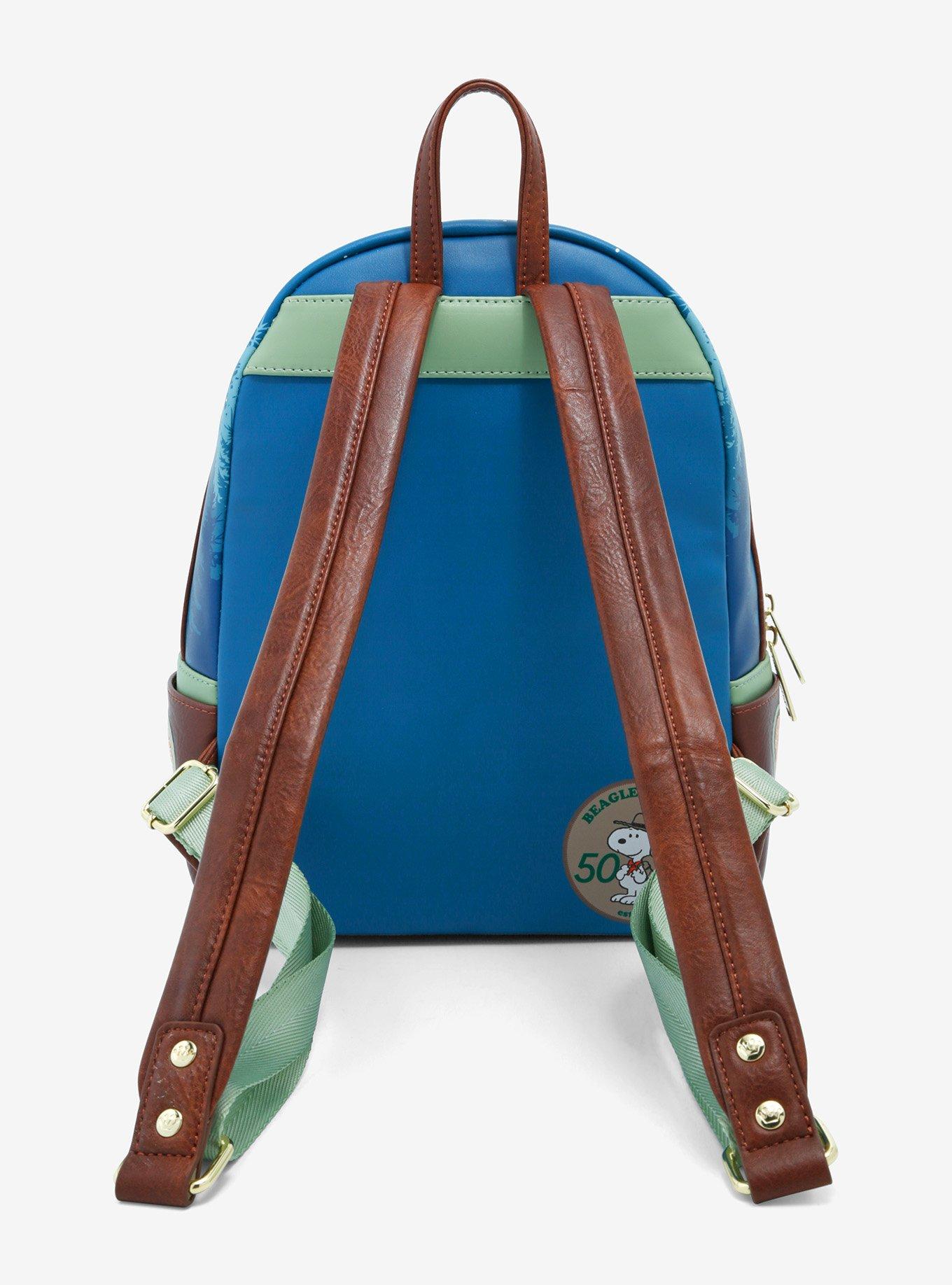 Loungefly Peanuts Snoopy and Woodstock Camping Glow-in-the-Dark Mini Backpack, , alternate