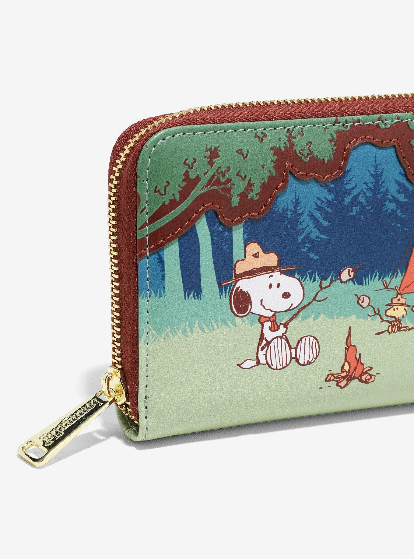 Loungefly Peanuts Snoopy & Woodstock Camping Zip Wallet, , alternate