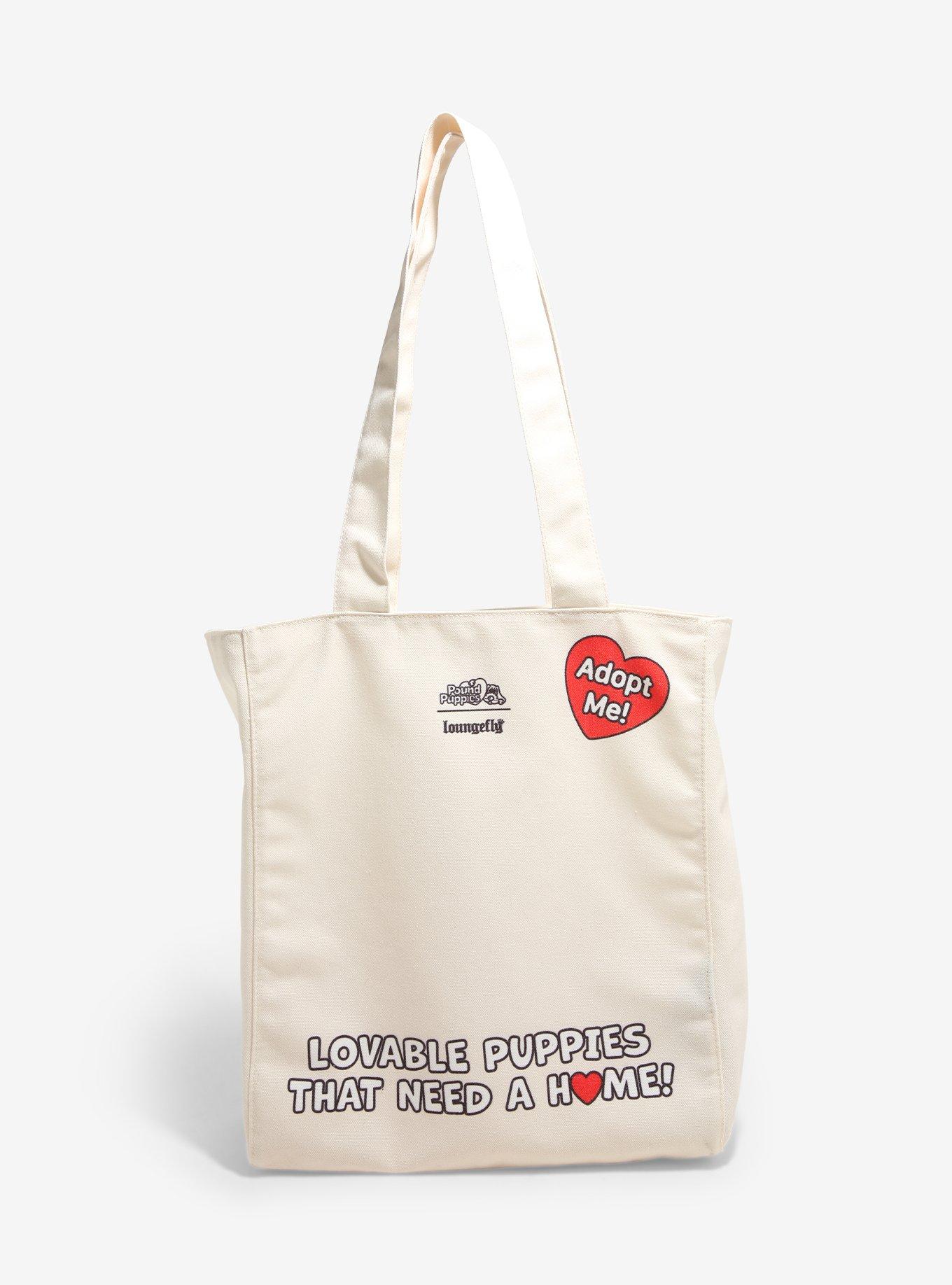 Loungefly Pound Puppies Logo Tote Bag, , alternate