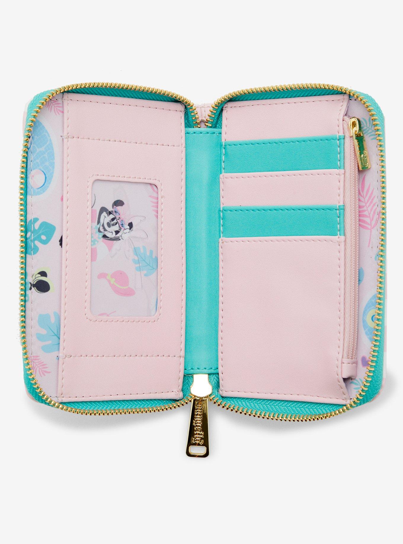 Loungefly Disney Minnie Mouse Beach Towel Small Zip Wallet
