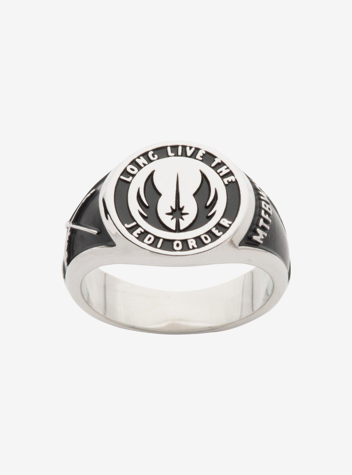 Star Wars Steel Obi-Wan Jedi Order Class Ring