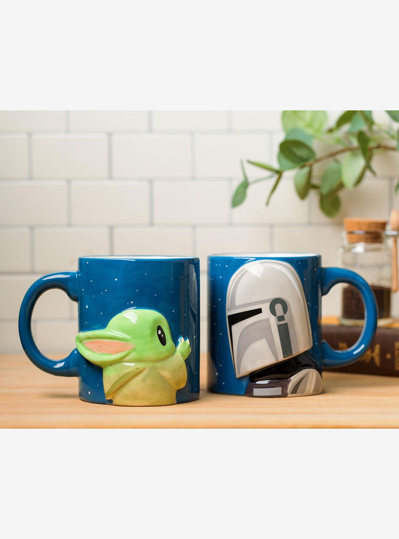 Star Wars The Mandalorian Grogu & Mando Mug Set, , alternate