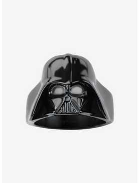 Star Wars Black Plated 3D Darth Vader Ring, , hi-res