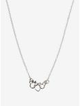 Disney Mickey Mouse & Minnie Mouse Heart Necklace, , alternate