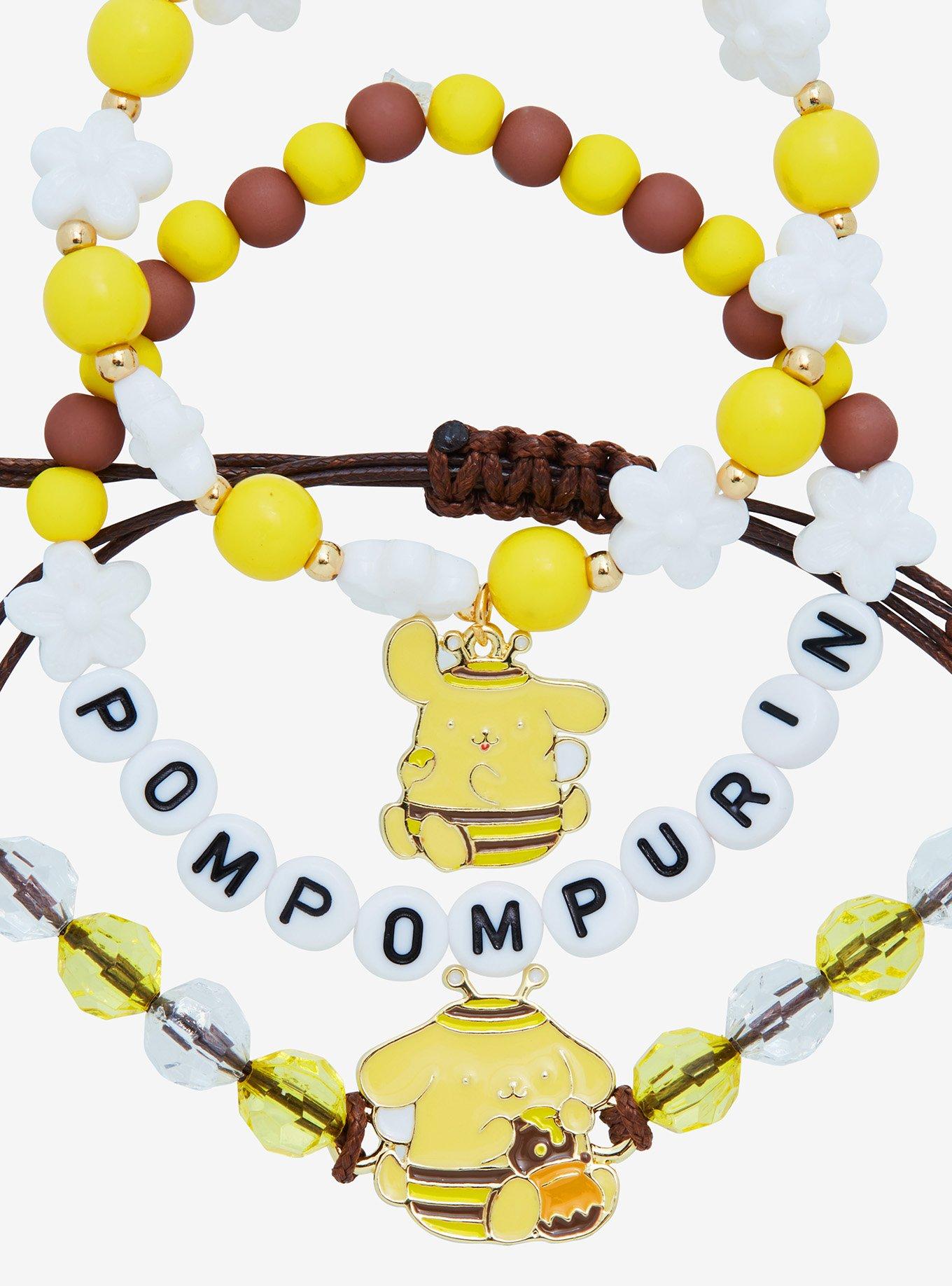 Pompompurin Bumblebee Beaded Bracelet Set, , alternate
