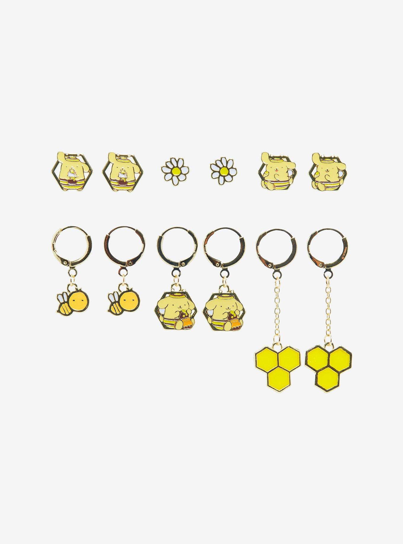 Pompompurin Bumblebee Earring Set, , hi-res