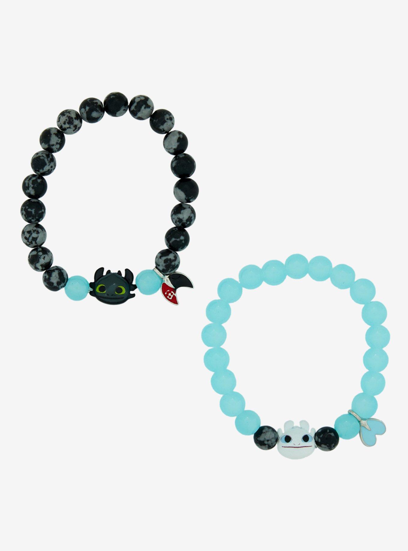 How To Train Your Dragon Toothless & Light Fury Best Friend Bracelet Set, , alternate