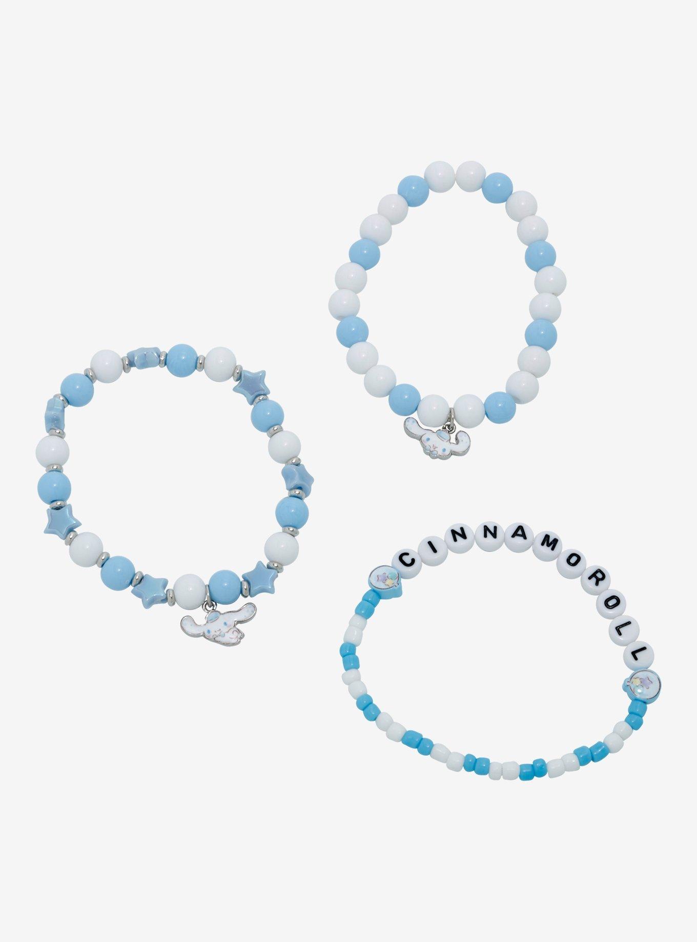 Cinnamoroll Balloon Beaded Bracelet Set, , alternate