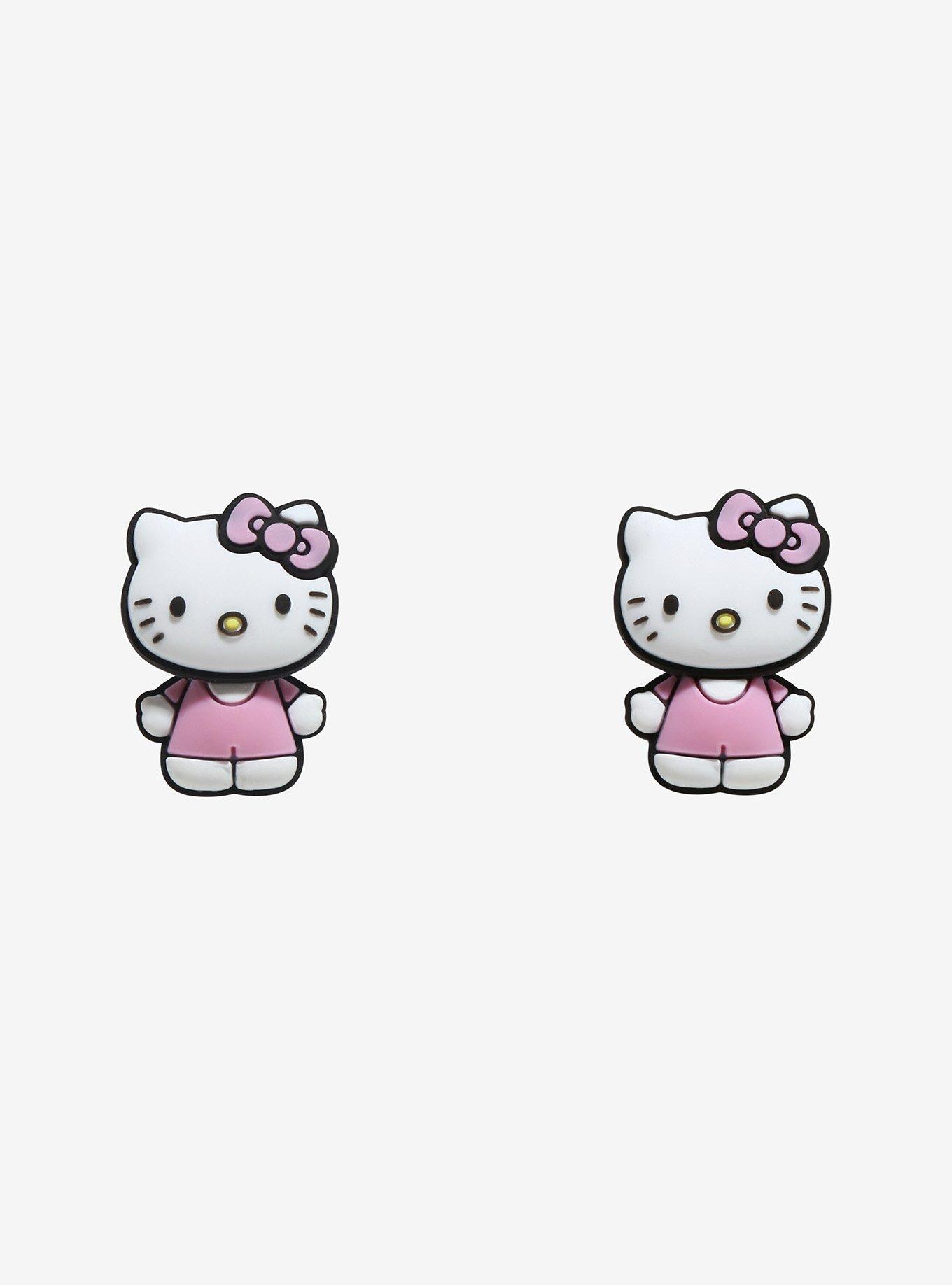 Hello Kitty Pink Front/Back Earrings, , hi-res
