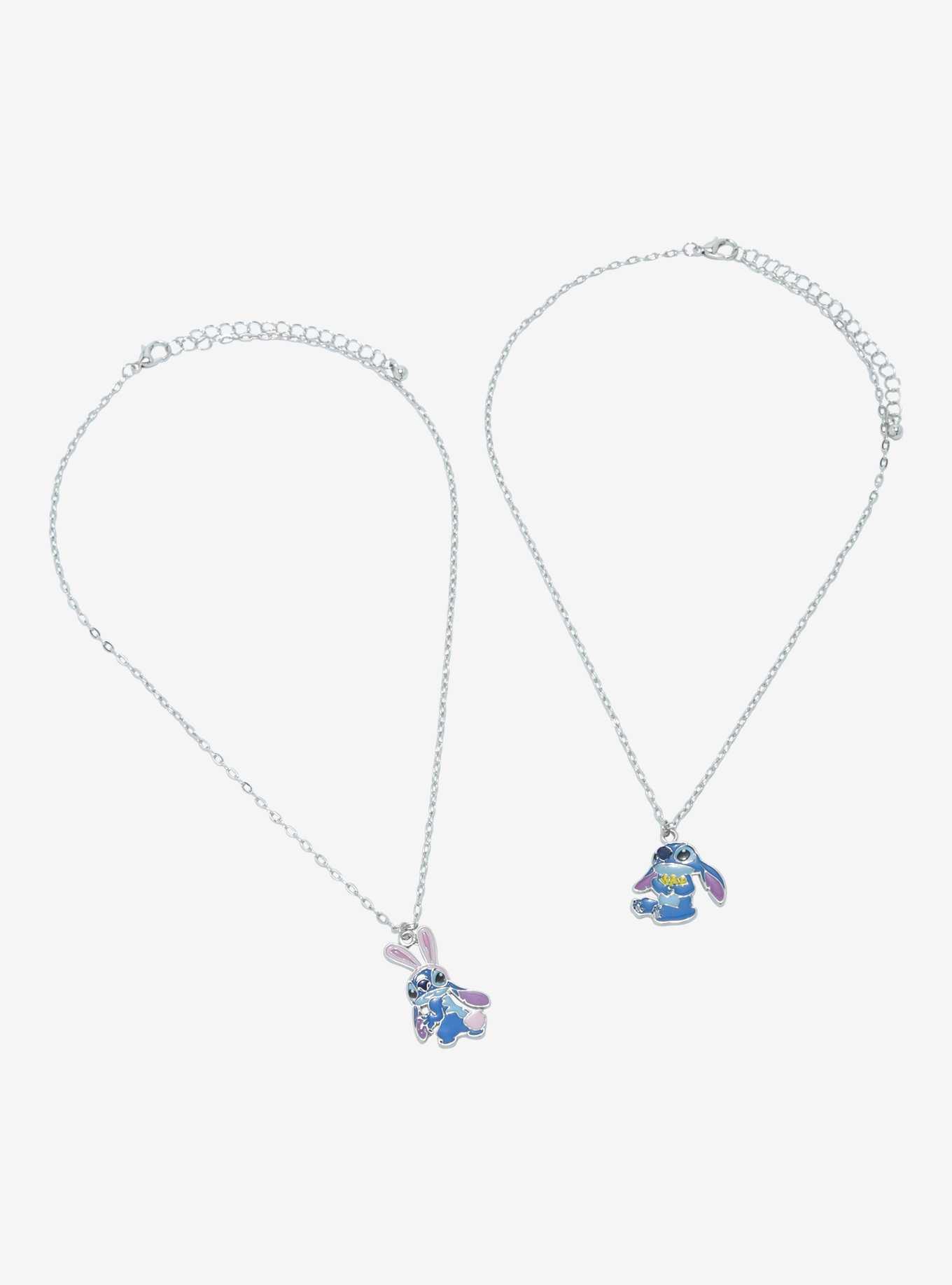 Disney Stitch Bunny Duck Best Friend Necklace Set, , hi-res
