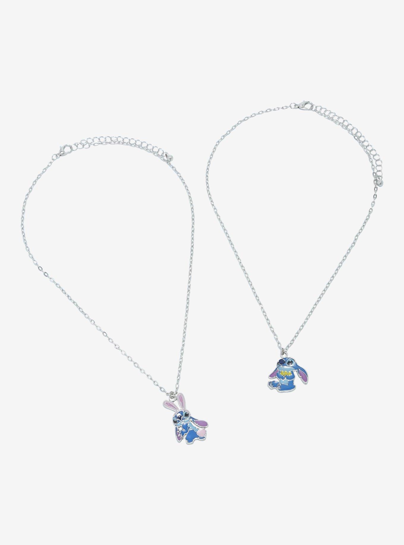 Disney Stitch Bunny Duck Best Friend Necklace Set, , hi-res