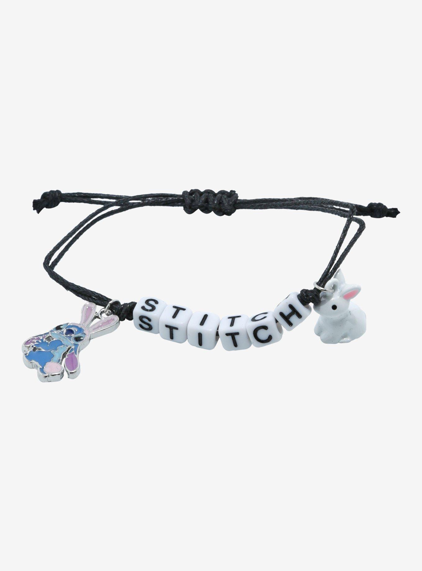 Disney Stitch Bunny Duck Best Friend Cord Bracelet Set, , alternate