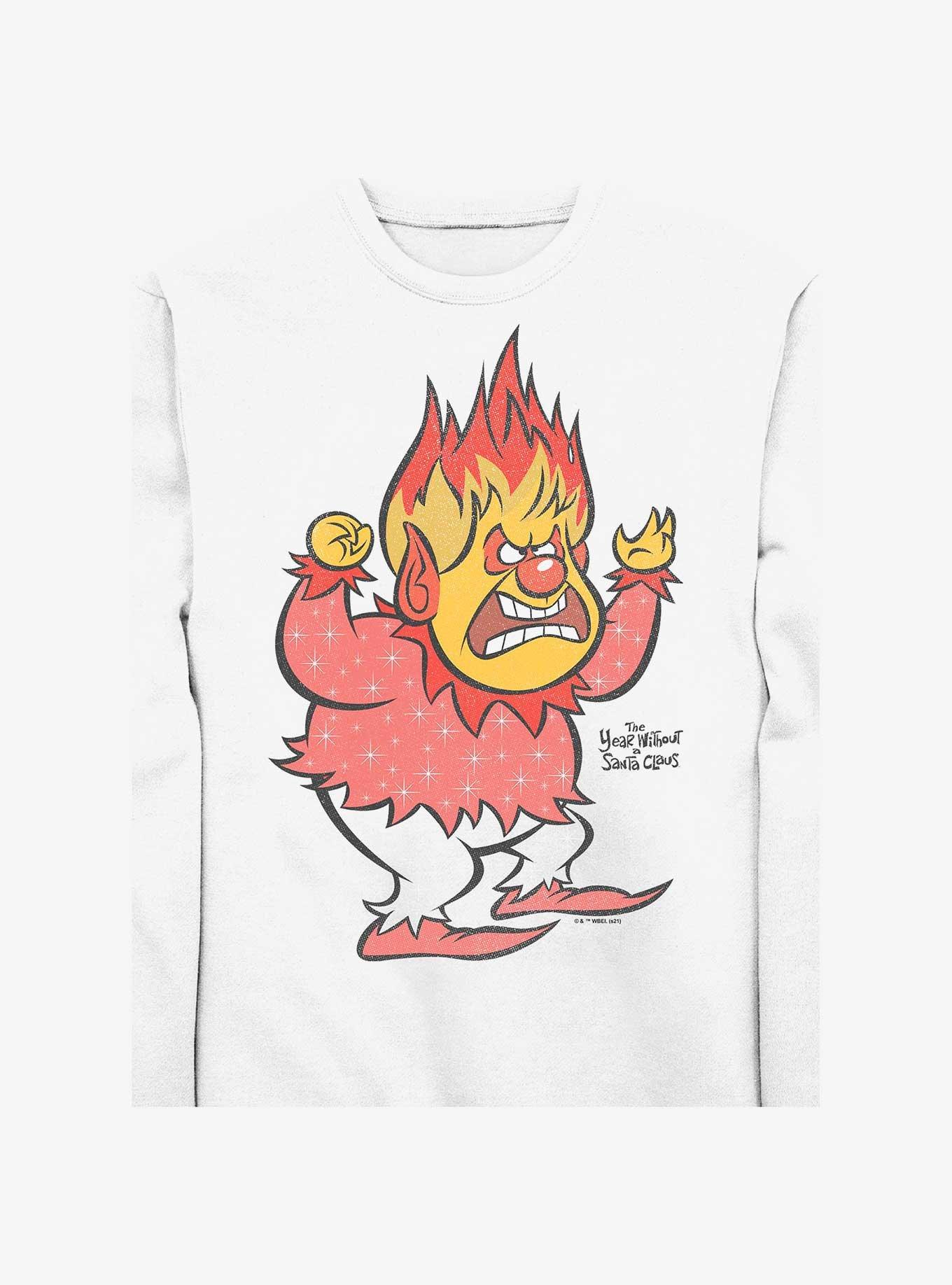The Year Without a Santa Claus Vintage Heat Miser Girls Slouchy Sweatshirt, DESERTPNK, alternate