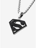 DC Comics Superman Black Pendant Necklace, , alternate