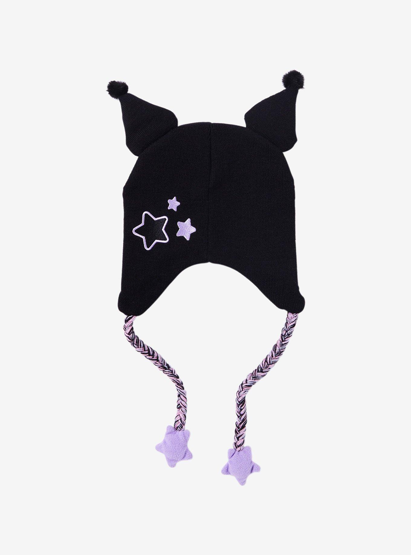 Kuromi Star Pom Tassel Beanie, , hi-res