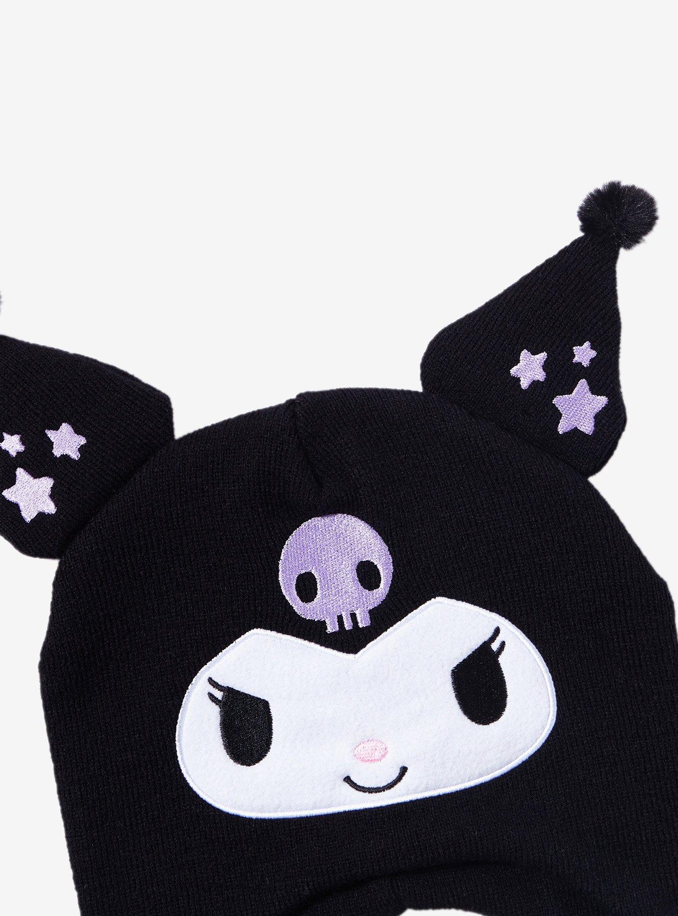 Kuromi Star Pom Tassel Beanie, , alternate