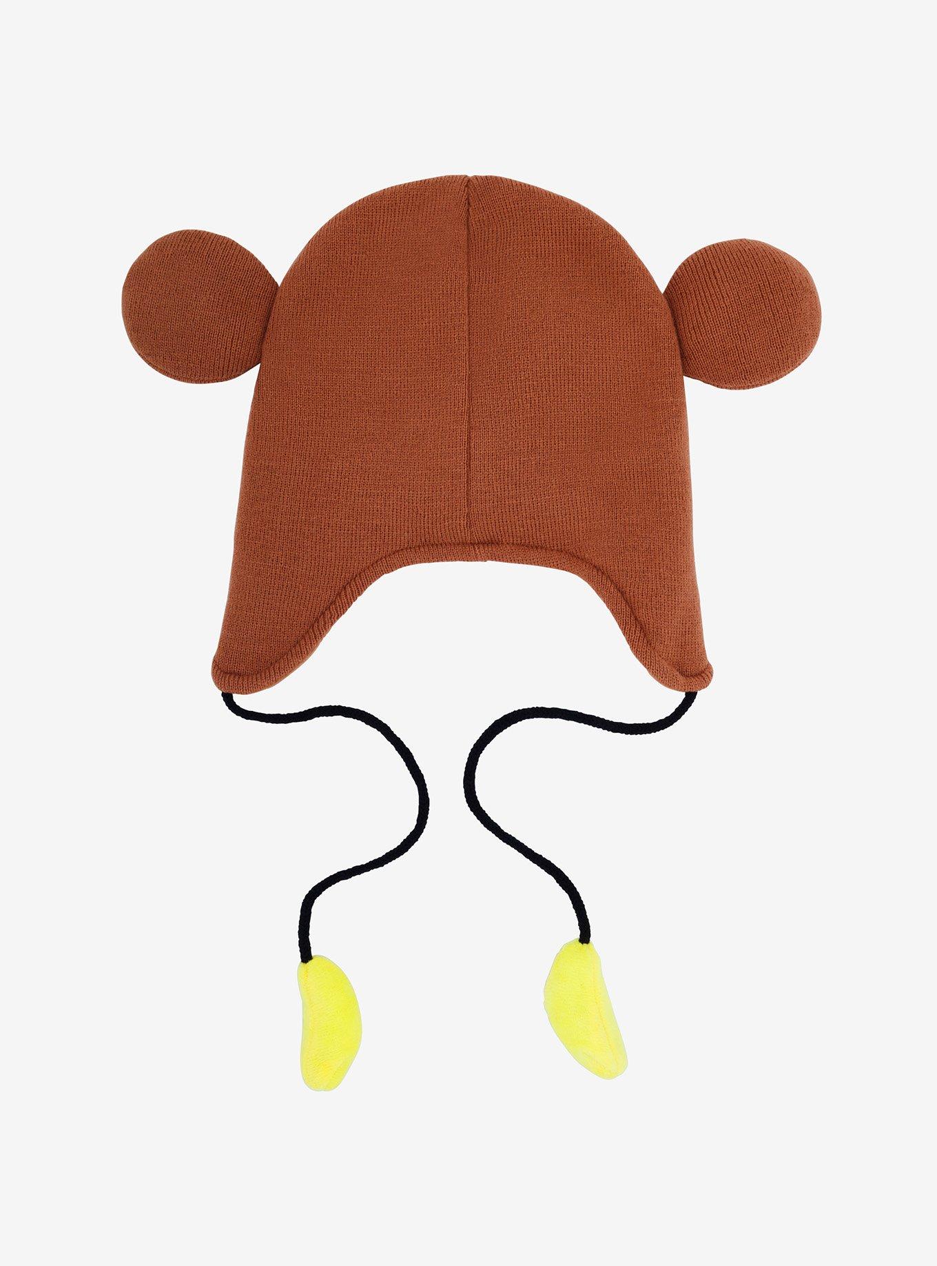 Monkey Banana Tassel Beanie, , alternate