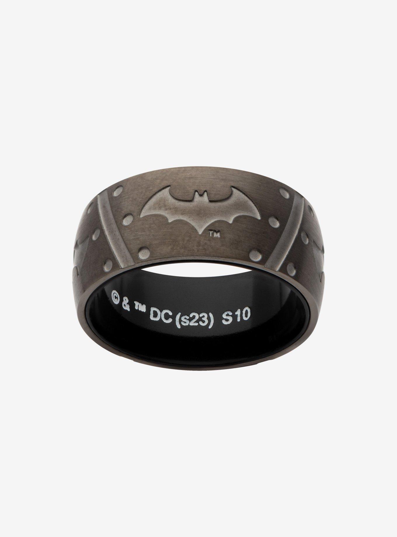 DC Comics Batman Batarang Ring, BLACK, alternate