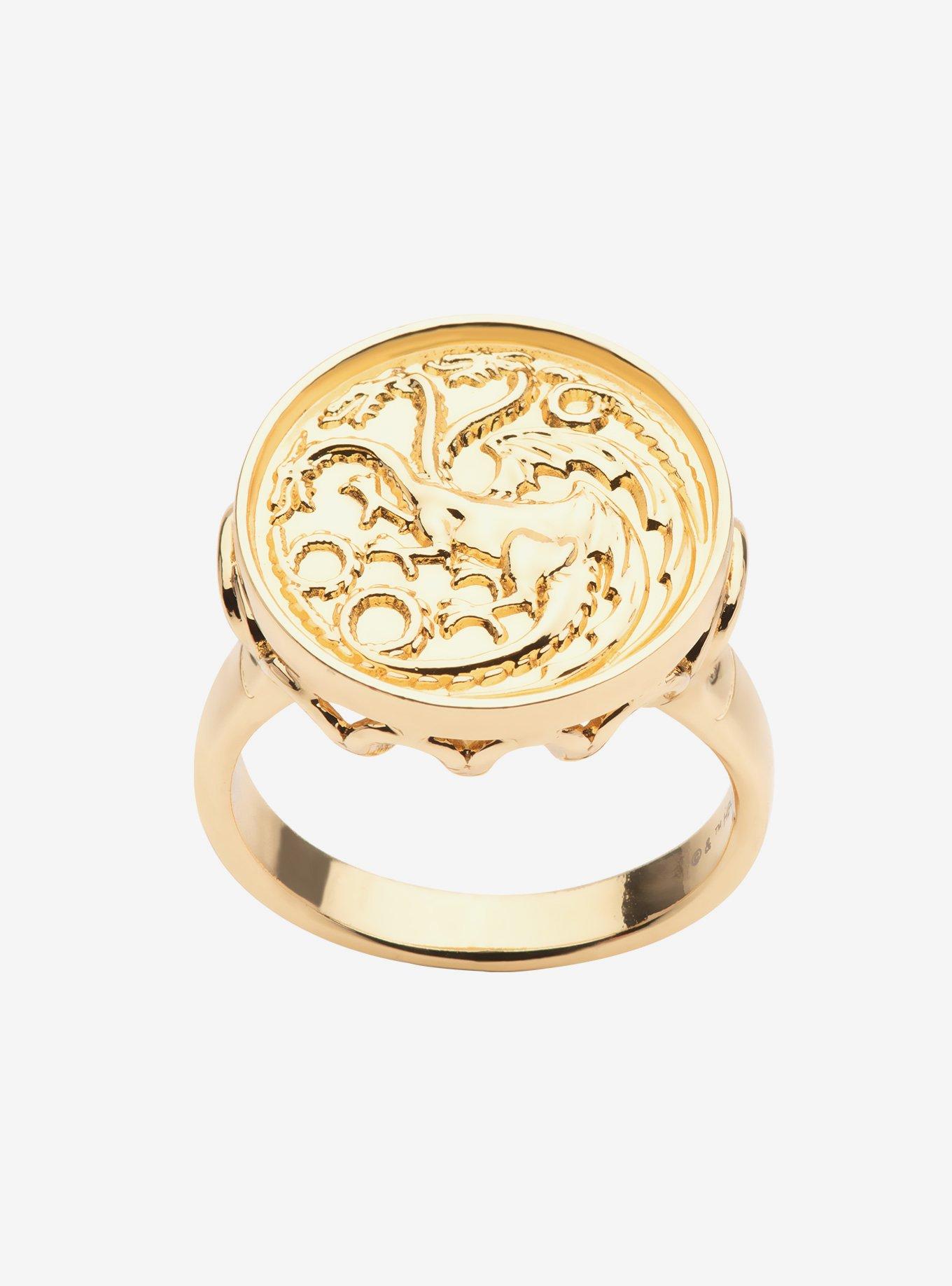 House of the Dragon Targaryen Sigil Ring, GOLD, alternate