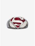 DC Comics Superman "Man of Steel" Signet Ring, SILVER, alternate