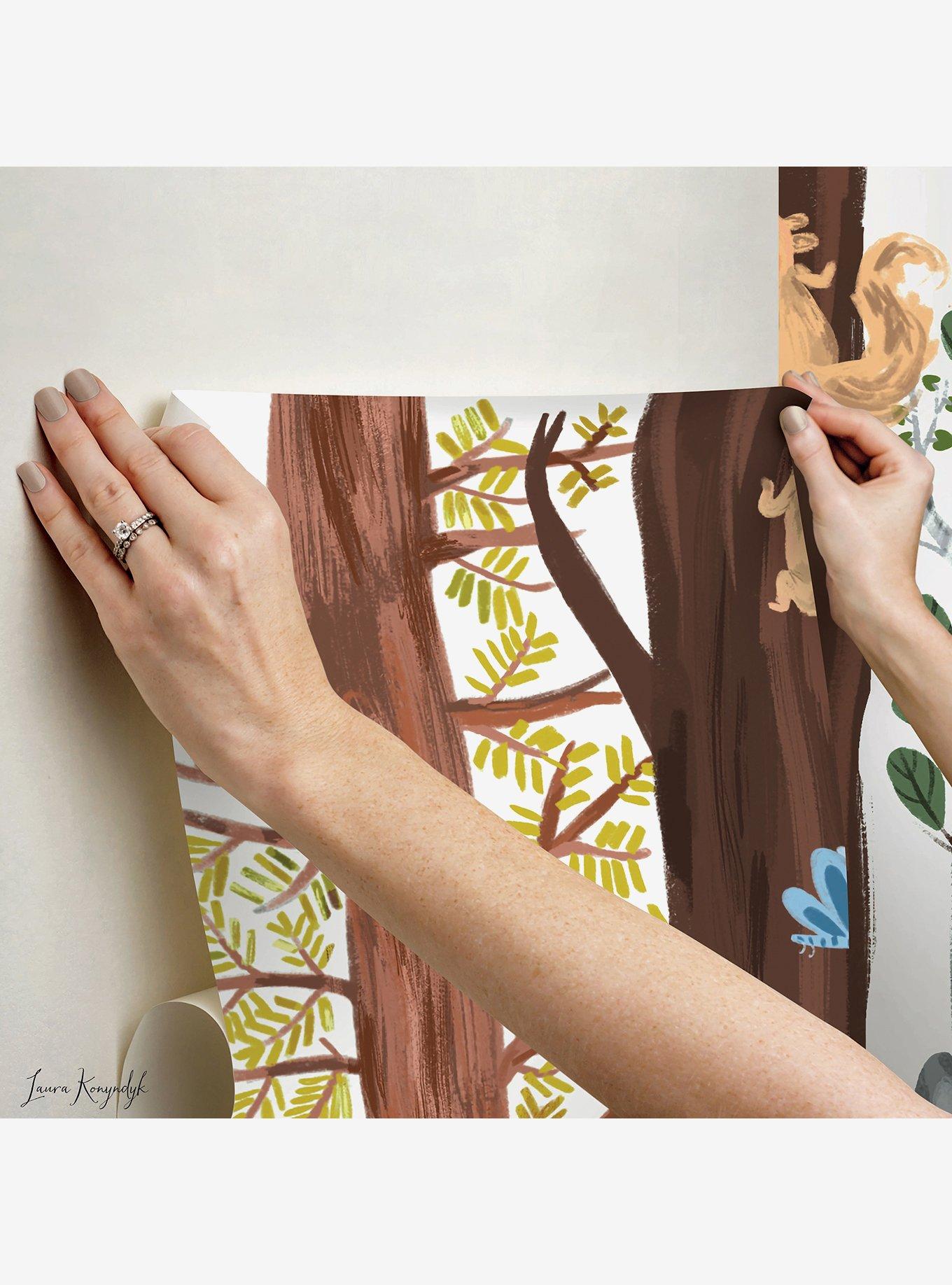 Forest Animal Hide and Seek Peel and Stick Wall Mural, , alternate