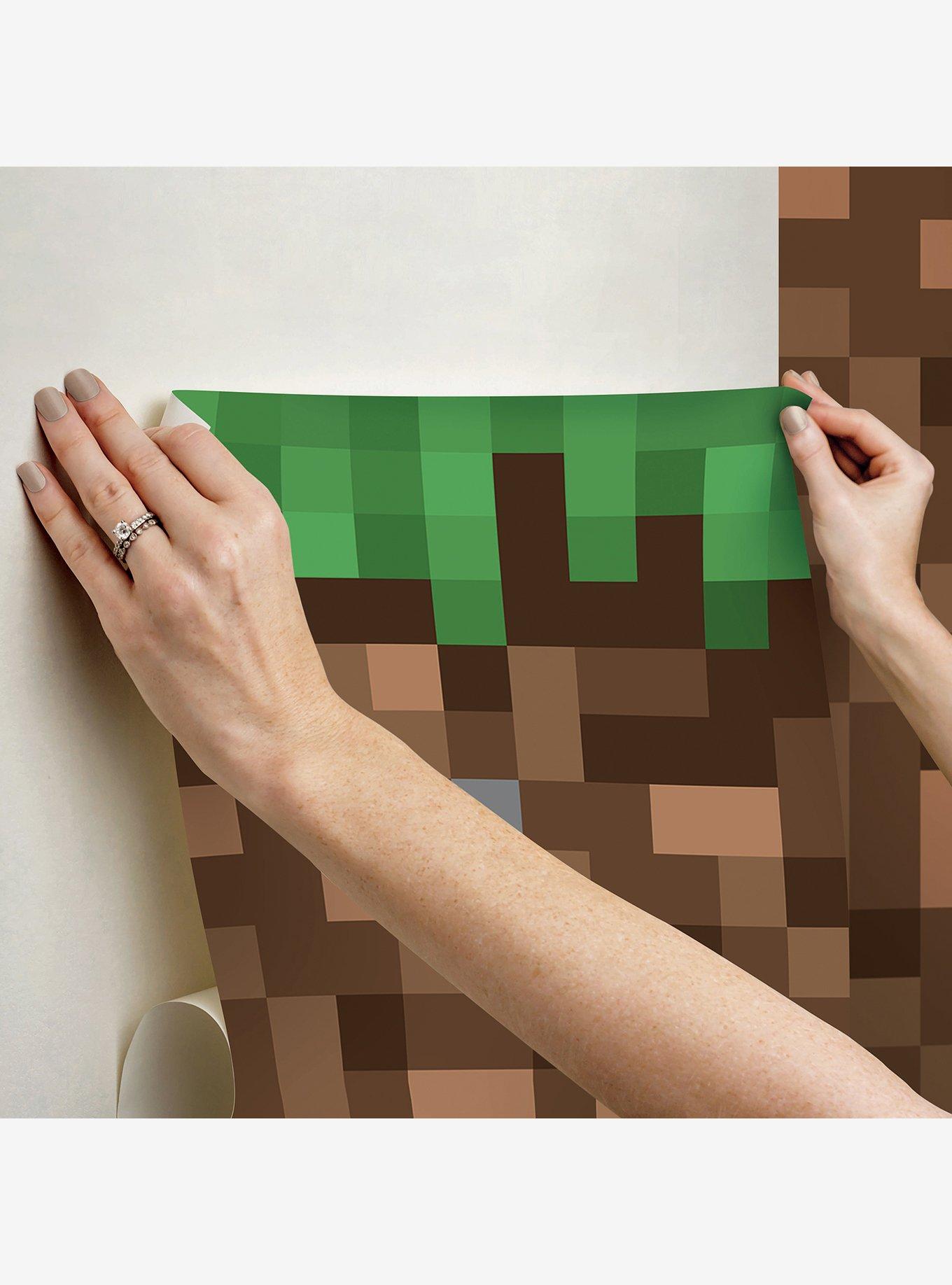 Minecraft Blocks Peel and Stick Wallpaper Mural, , alternate