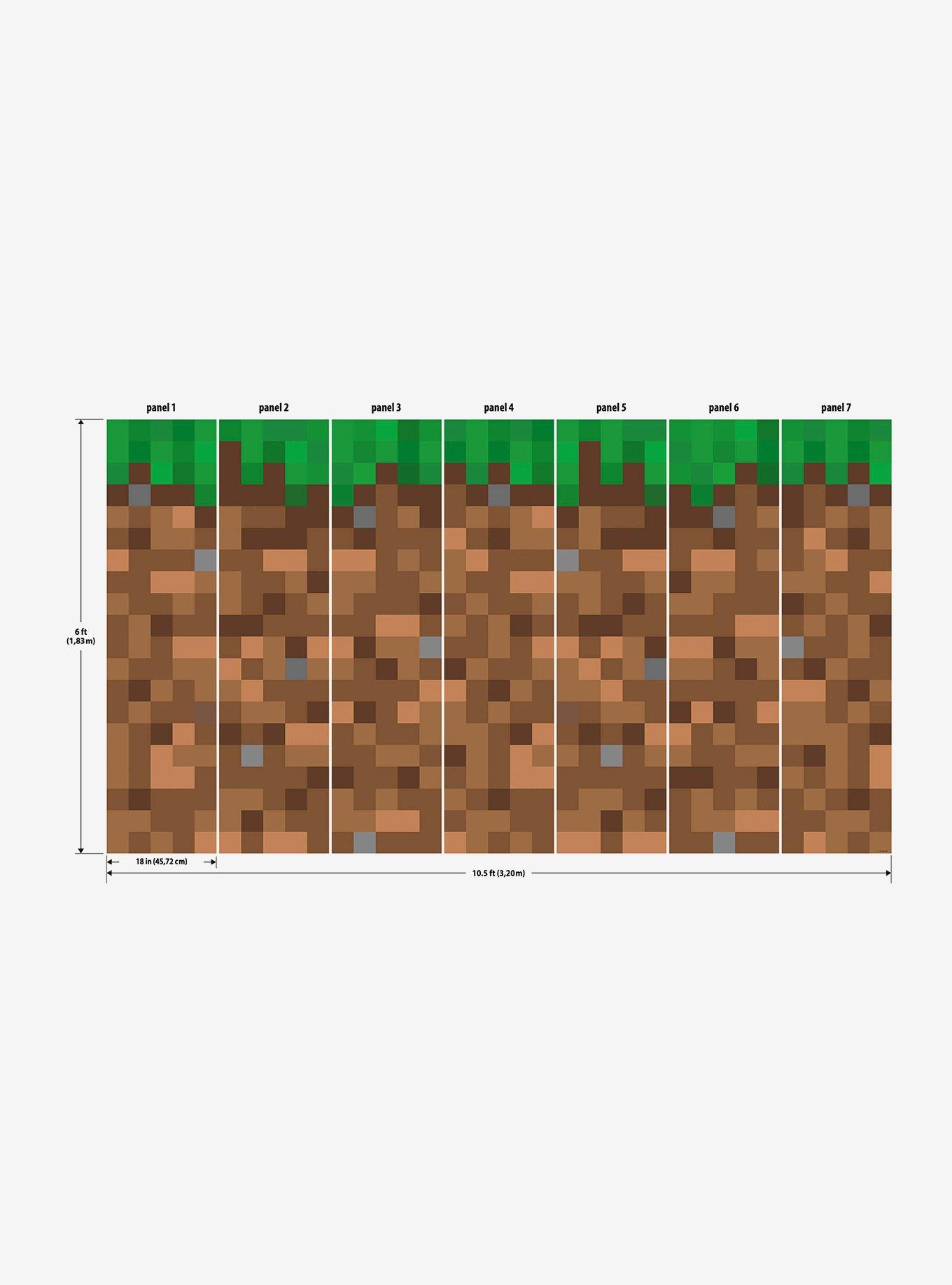 Minecraft Blocks Peel and Stick Wallpaper Mural, , alternate