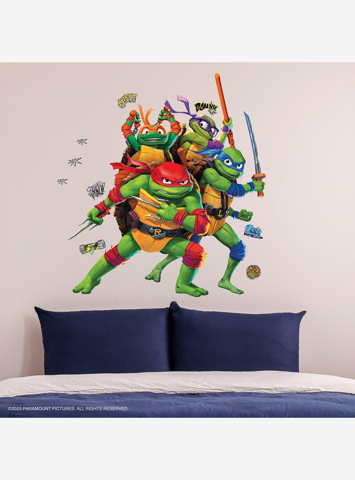 Teenage Mutant Ninja Turtles: Mutant Mayhem Group Giant Peel and Stick Wall Decals