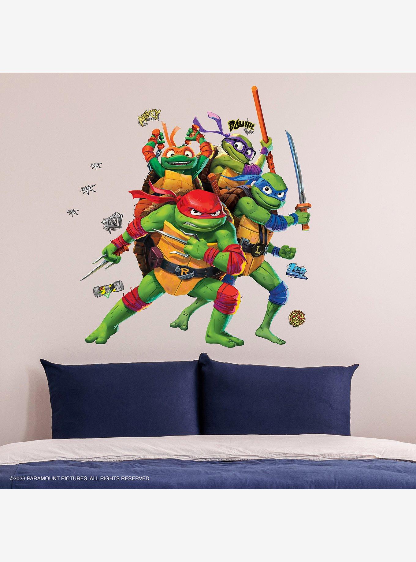 Teenage Mutant Ninja Turtles: Mutant Mayhem Group Giant Peel and Stick Wall Decals, , alternate