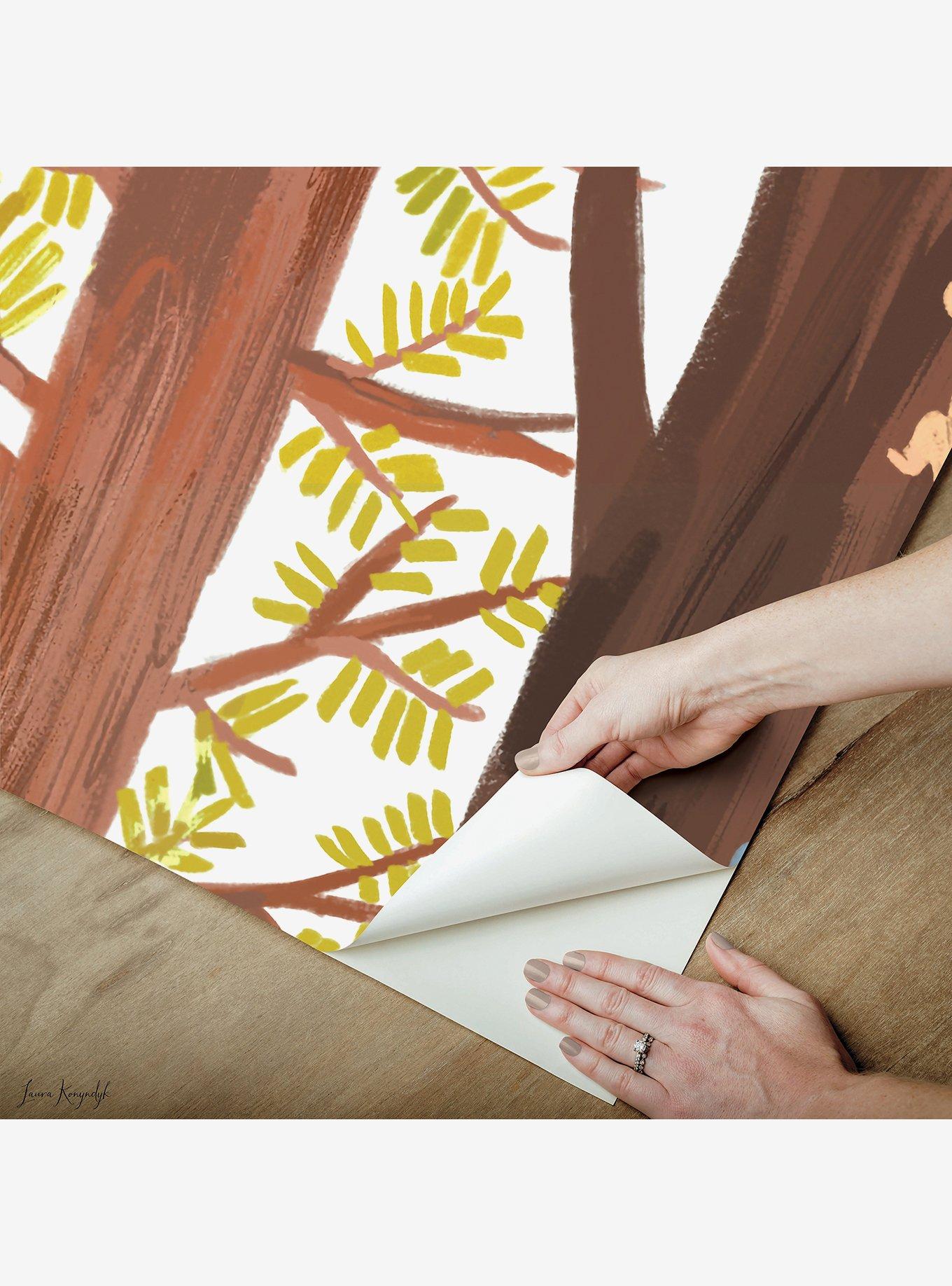 Forest Animal Hide and Seek Peel and Stick Wall Mural, , alternate