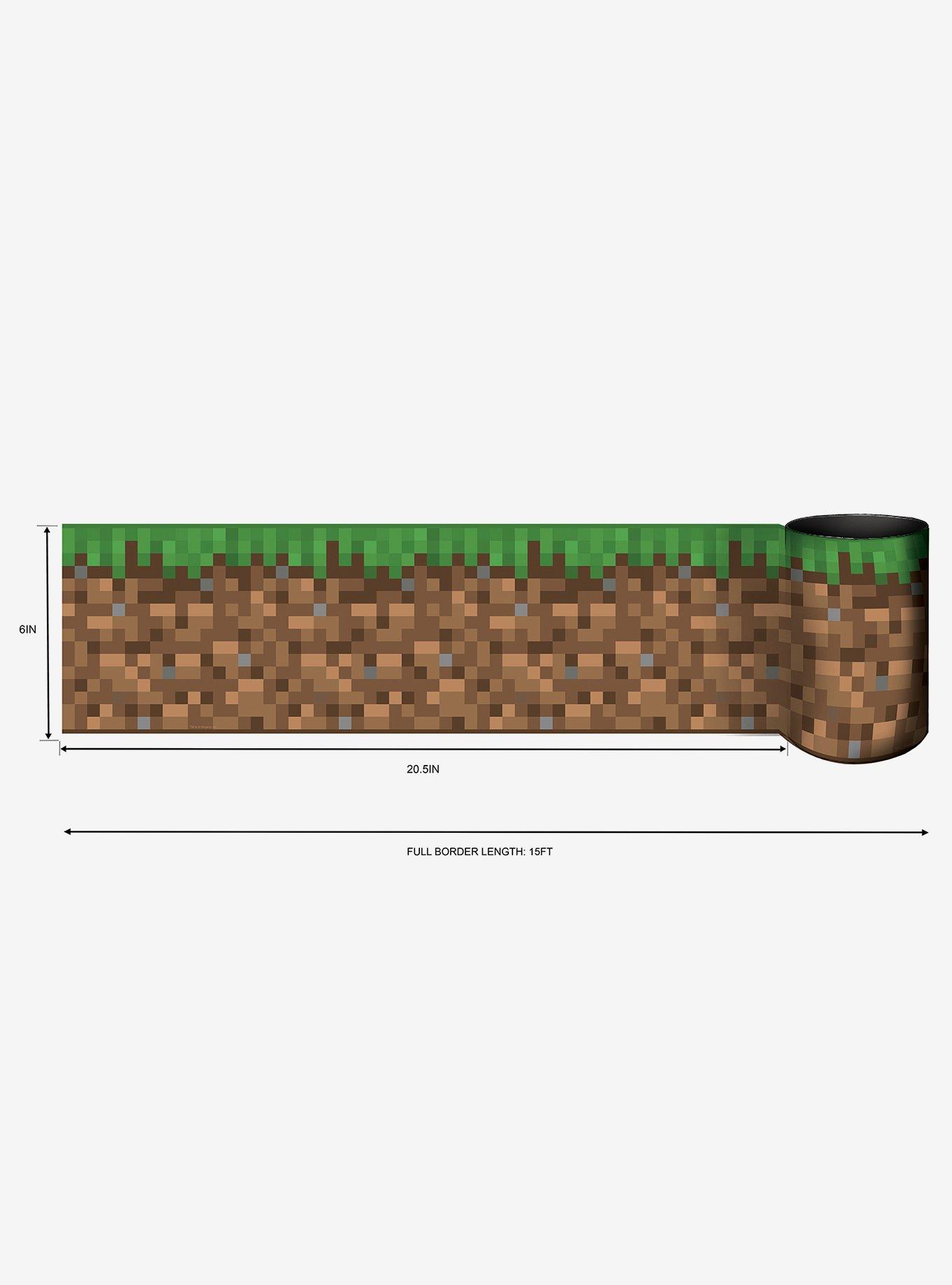 Minecraft Iconic Grass Peel and Stick Wallpaper Border, , alternate