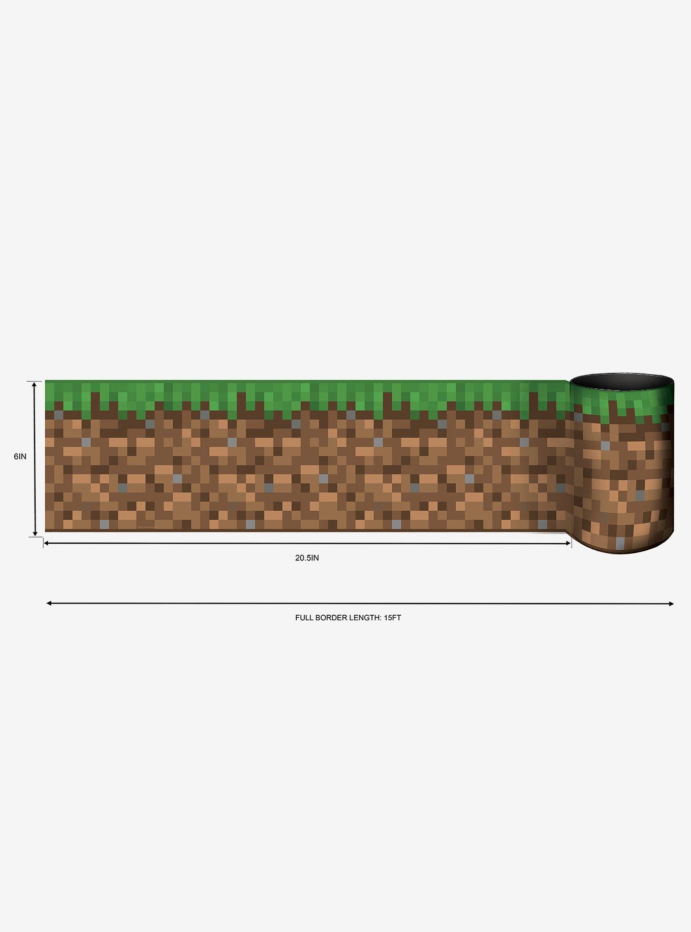 Minecraft Iconic Grass Peel and Stick Wallpaper Border, , hi-res