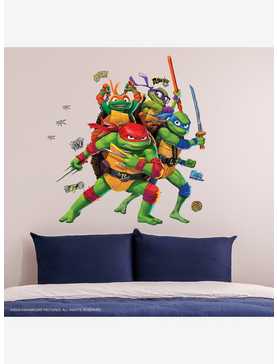 Teenage Mutant Ninja Turtles: Mutant Mayhem Group Giant Peel and Stick Wall Decals, , hi-res