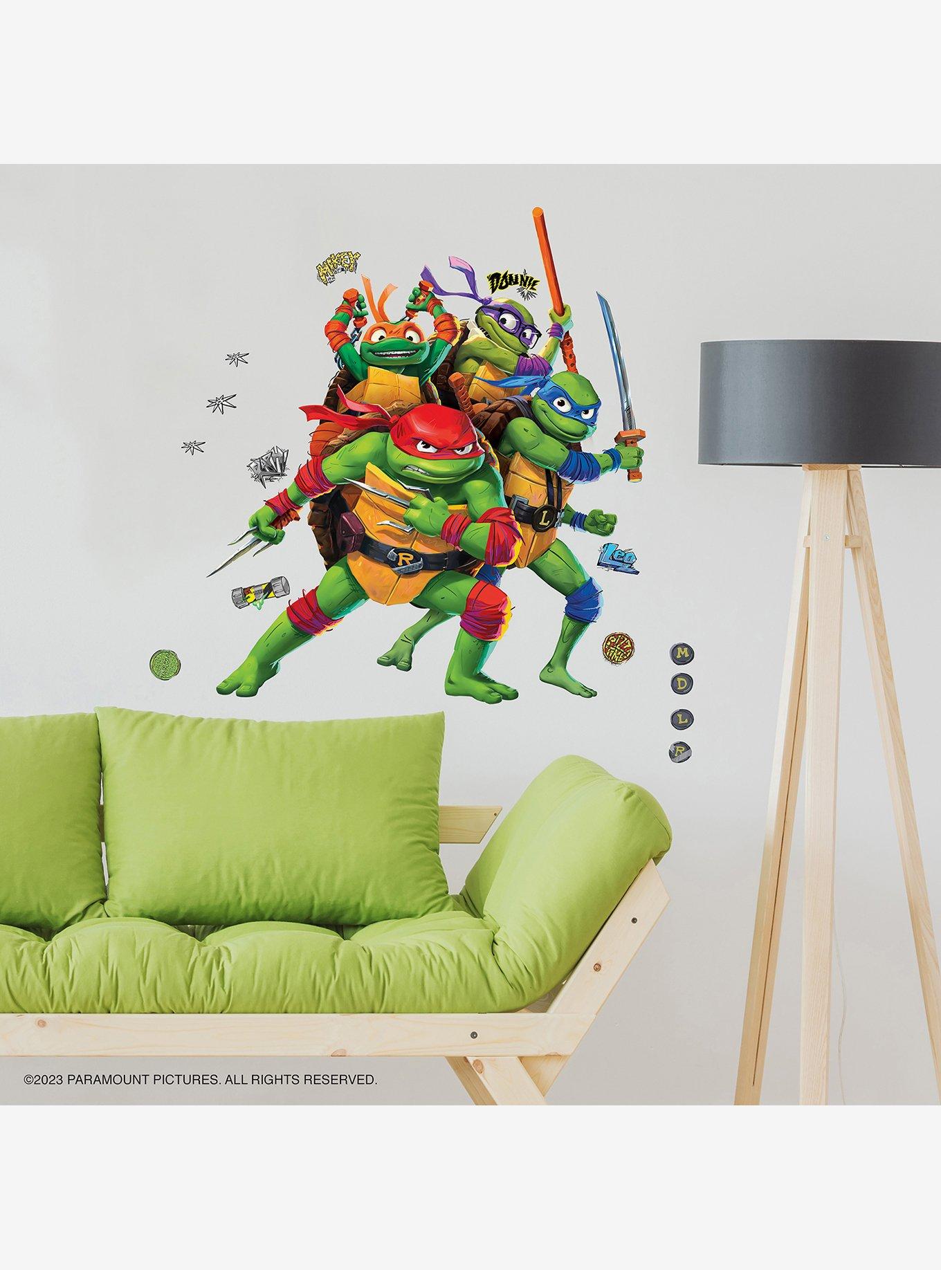 Teenage Mutant Ninja Turtles: Mutant Mayhem Group Giant Peel and Stick Wall Decals, , alternate