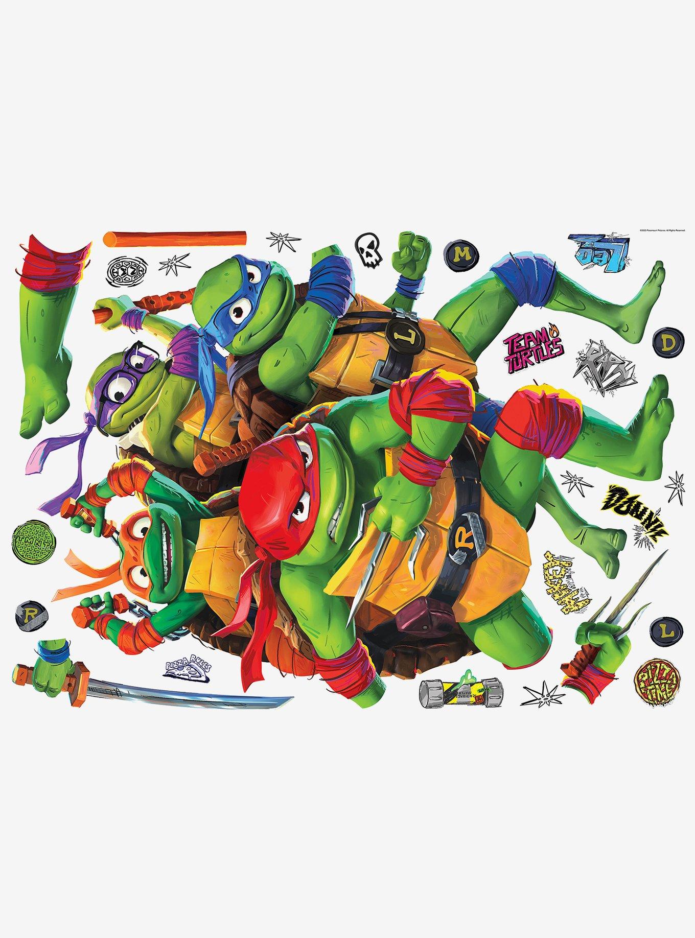 Teenage Mutant Ninja Turtles: Mutant Mayhem Group Giant Peel and Stick Wall Decals, , alternate