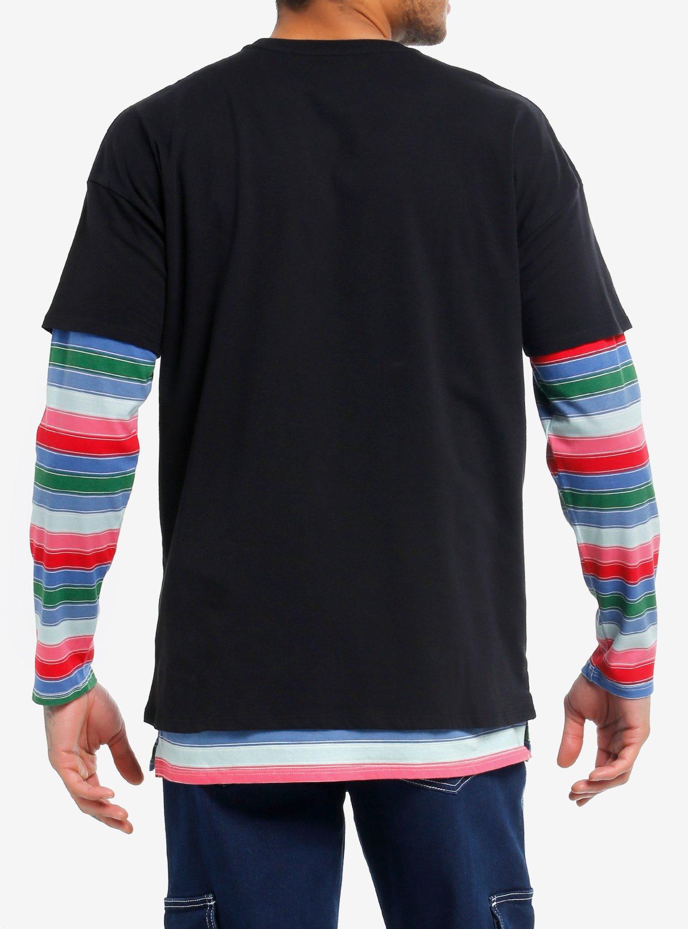 Chucky Stripe Twofer Long-Sleeve T-Shirt, MULTI, alternate