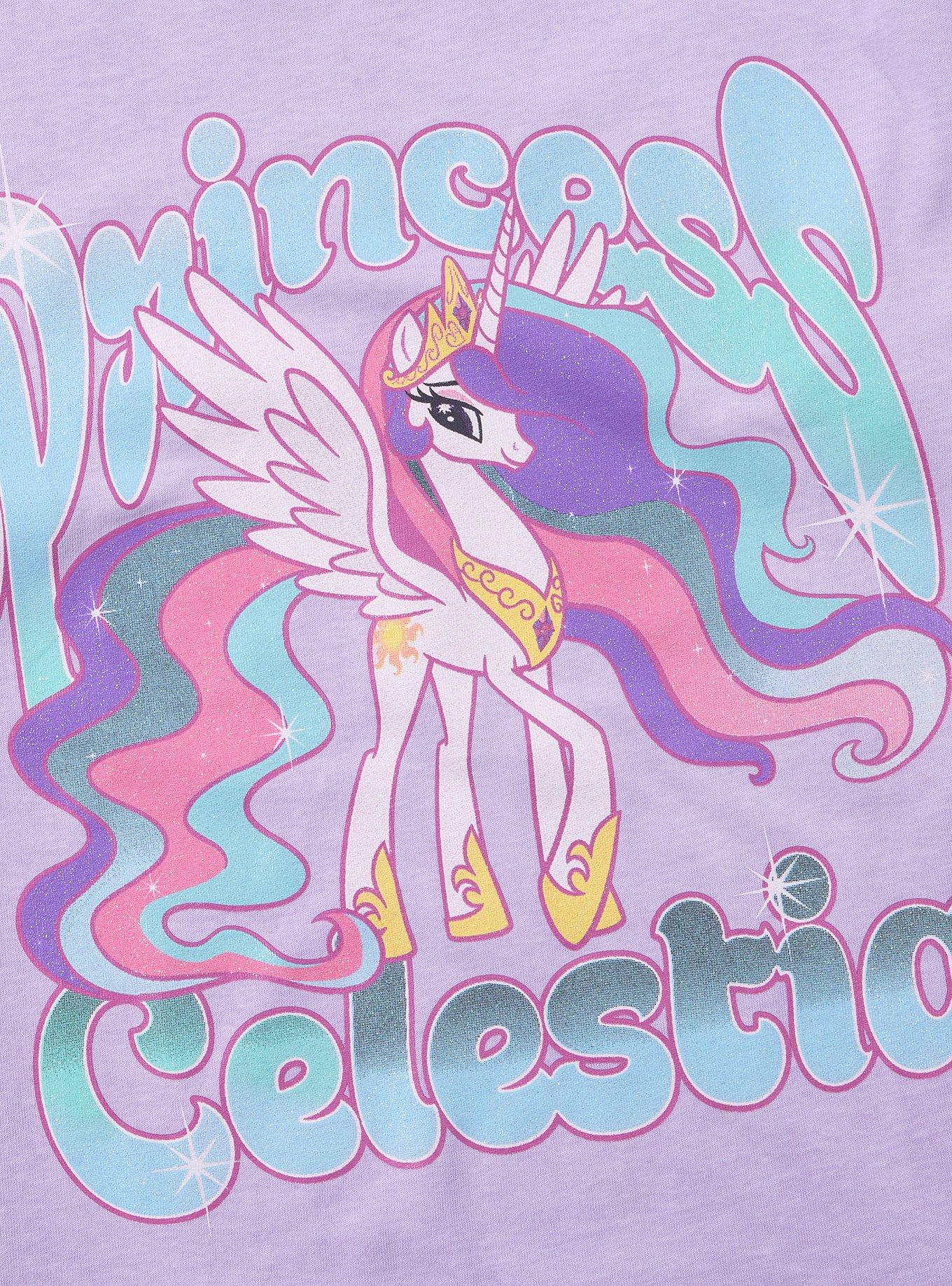 My Little Pony Princess Celestia Glitter Boyfriend Fit Girls T-Shirt, , hi-res